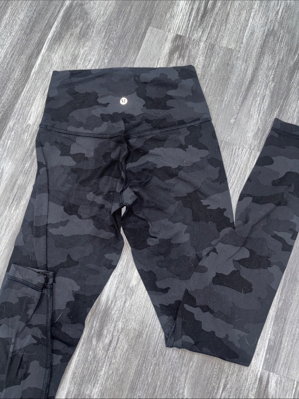 lululemon athletica Black Camo Leggings